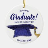 Weihnachtsbaum-Ornament-Klasse des Abschlusses 20X Keramikornament (Vorne)