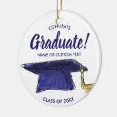 Weihnachtsbaum-Ornament-Klasse des Abschlusses 20X Keramikornament (Links)