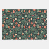 Weihnachtsbaum Ornament Lebkuchen Geschenk Geschenkpapier Set (Vorderseite 2)