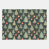 Weihnachtsbaum Ornament Lebkuchen Geschenk Geschenkpapier Set (Vorderseite)