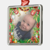 Weihnachtsbaum Ornament Niedlich Baby Foto Vorlage (Links)