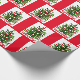 Weihnachtsbaum-Ornamente Feiertag Geschenkpapier