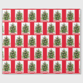 Weihnachtsbaum-Ornamente Feiertag Geschenkpapier (Flach)