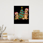 Weihnachtsbaum Otter Kinder Weihnachtsgeschenk Mee Poster (Küche)