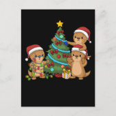 Weihnachtsbaum Otter Kinder Weihnachtsgeschenk Mee Postkarte (Vorderseite)