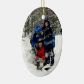 Weihnachtsbaum Oval Foto Template Ornament (Rechts)