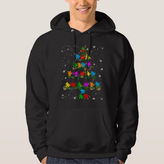 Weihnachtsbaum Pajama Matching Co Hoodie (Vorderseite)