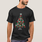 Weihnachtsbaum Pajama Matching Co T-Shirt (Vorderseite)