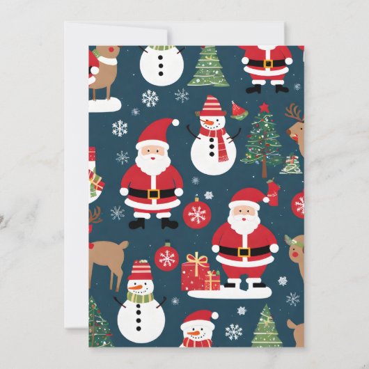 Weihnachtsbaum Pajama Party Schlummerbäume Schneem Einladung (Rückseite)