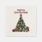 Weihnachtsbaum-Papier-Serviette Serviette (Vorderseite)
