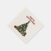 Weihnachtsbaum-Papier-Serviette Serviette (Ecke)