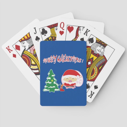 Weihnachtsbaum-Papier-Set Spielkarten (Rückseite)