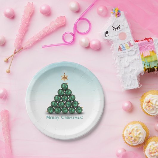 Weihnachtsbaum - Papierplatte Pappteller (Party)