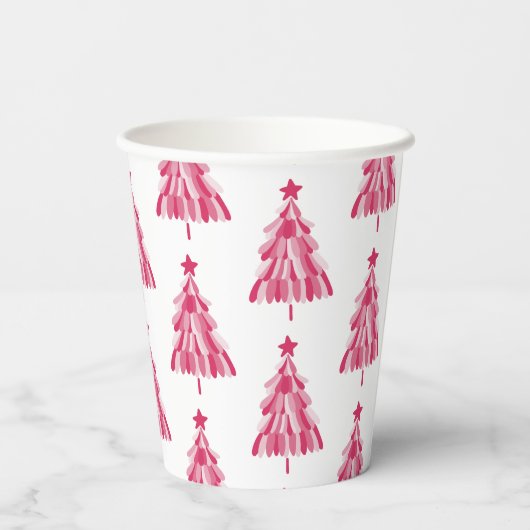 Weihnachtsbaum Pappbecher (Rückseite)