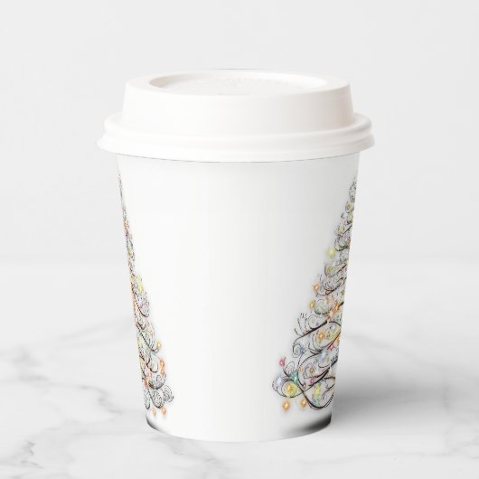 Weihnachtsbaum Pappbecher (Links)