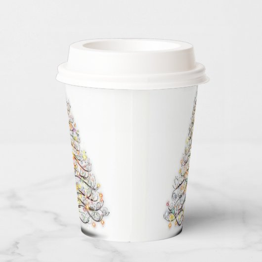 Weihnachtsbaum Pappbecher (Rechts)