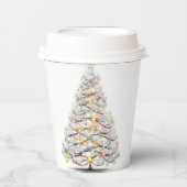 Weihnachtsbaum Pappbecher (Vorderseite)