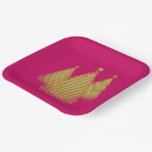 Weihnachtsbaum Pappteller (Gewinkelt)