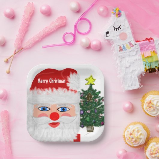 Weihnachtsbaum Pappteller (Party)