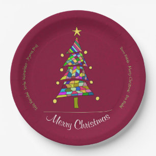 Weihnachtsbaum Pappteller