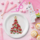 Weihnachtsbaum Pappteller (Party)