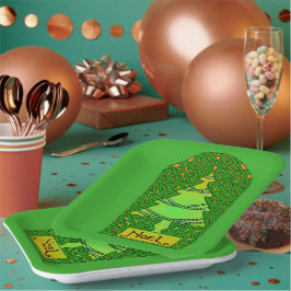 Weihnachtsbaum Pappteller