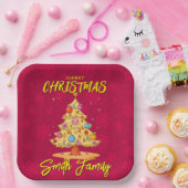 Weihnachtsbaum Pappteller (Party)