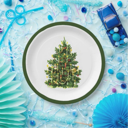 Weihnachtsbaum Pappteller (Party)