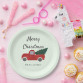 Weihnachtsbaum Pappteller (Party)