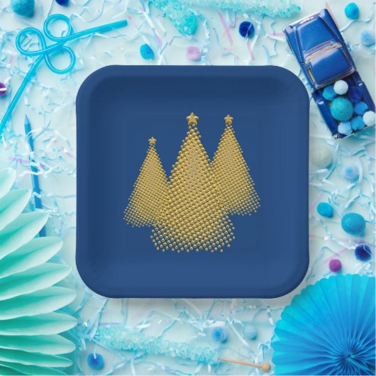 Weihnachtsbaum Pappteller (Party)