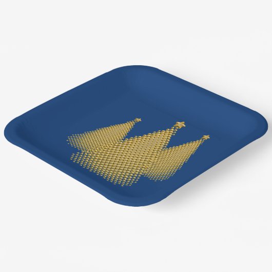 Weihnachtsbaum Pappteller (Gewinkelt)