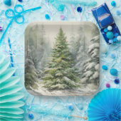 Weihnachtsbaum Pappteller (Party)