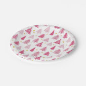 Weihnachtsbaum Pappteller (Schrägansicht)