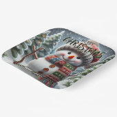 Weihnachtsbaum Pappteller (Gewinkelt)