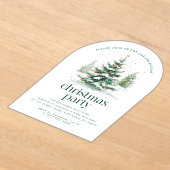 Weihnachtsbaum-Party Acryleinladungen (Ablage )