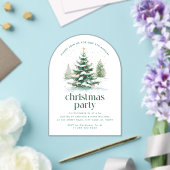 Weihnachtsbaum-Party Acryleinladungen (Insitu (Hochzeit))