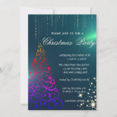 Weihnachtsbaum, Party der Grünen Weihnachtsfirma Einladung (Vorderseite)