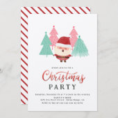 Weihnachtsbaum-Party Einladung (Vorne/Hinten)