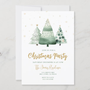 Weihnachtsbaum-Party Einladung