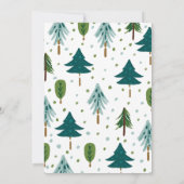 Weihnachtsbaum-Party Einladung (Rückseite)