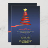 Weihnachtsbaum-Party Einladung (Vorne/Hinten)