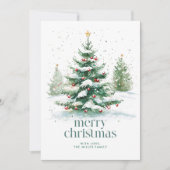 Weihnachtsbaum-Party Einladung (Vorderseite)