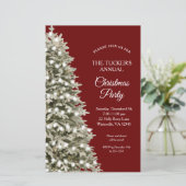 Weihnachtsbaum-Party Einladung (Stehend Vorderseite)