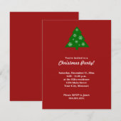 Weihnachtsbaum-Party Einladung (Vorne/Hinten)