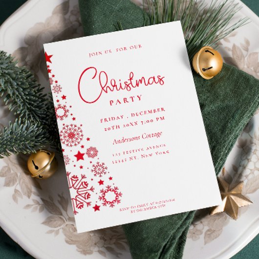 Weihnachtsbaum-Party Einladung