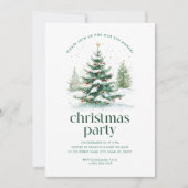 Weihnachtsbaum-Party Einladung (Vorderseite)