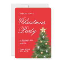 Weihnachtsbaum-Party-Einladung