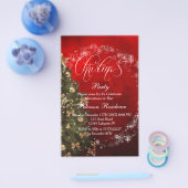Weihnachtsbaum-Party Einladung Flyer (Einzeln)