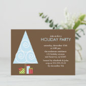 Weihnachtsbaum-Party Einladungen (Stehend Vorderseite)