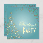 Weihnachtsbaum / Party Einladungen (Vorne/Hinten)